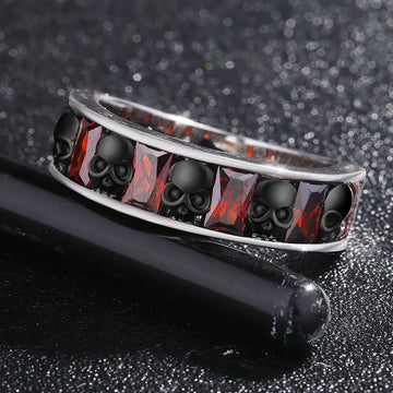 Personalized Skull Ring, Unique Skull Design Ring