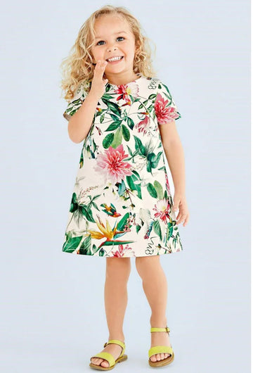 Kids' Printed Short Sleeve Dress