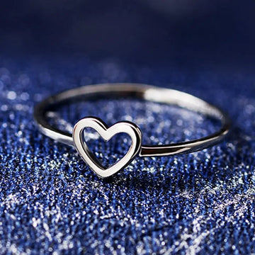 Heart-Shaped Ring, Love Ring, Elegant Jewelry Piece