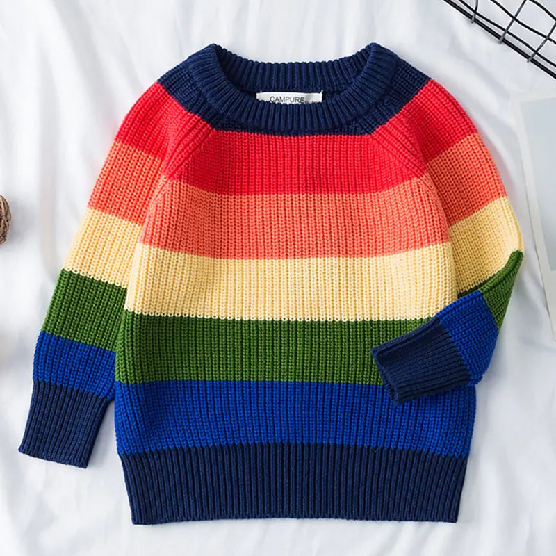 Rainbow Knitwear Sweater for Kids