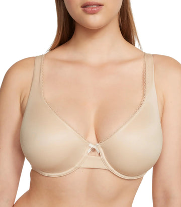 Victorias Secret The Fabulous Bra Everyday Bras Full Coverage Bra T Shirt Bra Unlined Underwire Bra Body by Victoria Bras for Women Beige (32D)