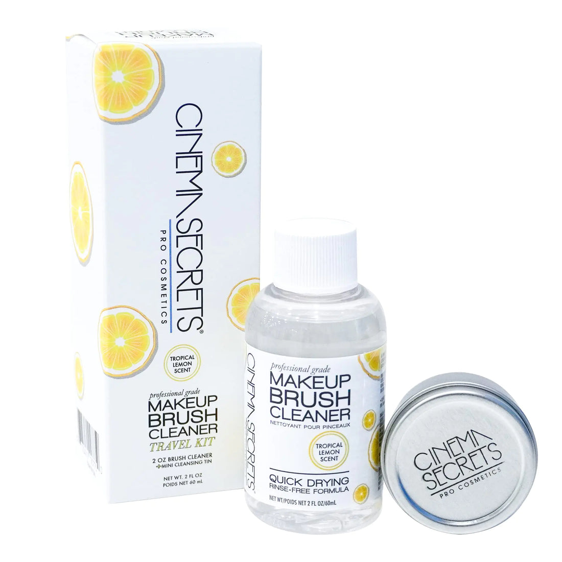 Cinema Secrets Professional Makeup Brush Cleaner Kit 2 fl oz Lemon