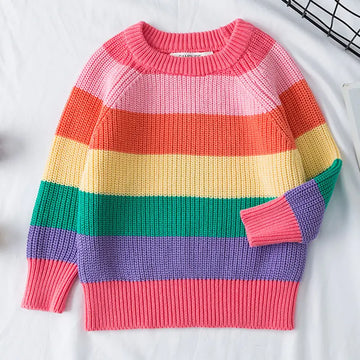 Rainbow Knitwear Sweater for Kids