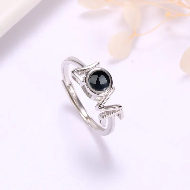 Projection Ring, 925 Sterling Silver Ring