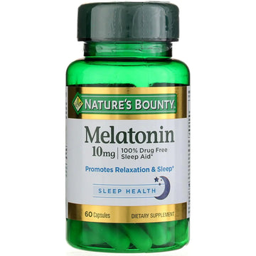 Natures Bounty Melatonin 10mg Capsules 60 ea (Pack of 2)