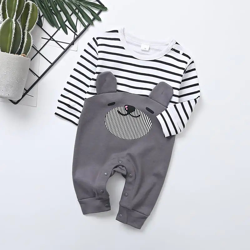 Long-Sleeved Bear Jumpsuit for Kids