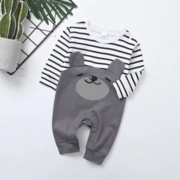 Long-Sleeved Bear Jumpsuit for Kids
