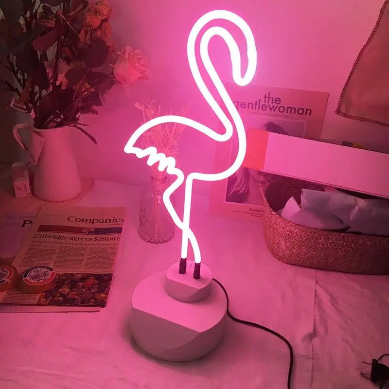 Creative Flamingo Neon Night Light