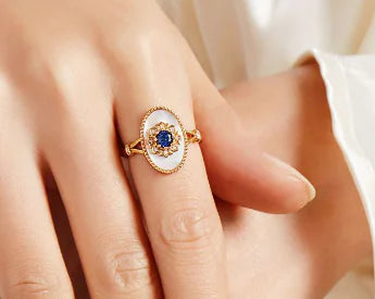 Lucky Palm Ring - Handcrafted Palm Design Ring