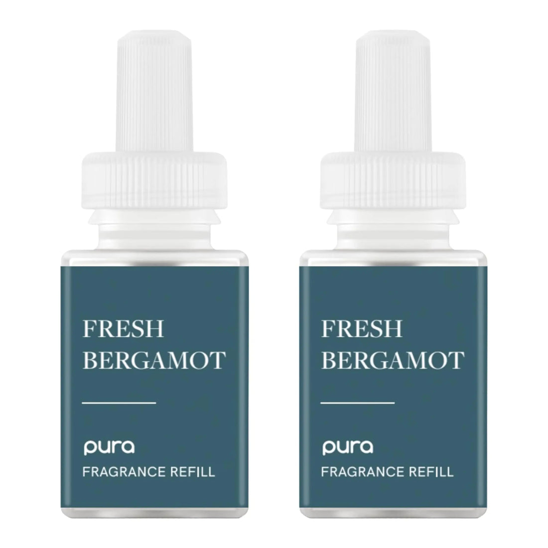 Pura Malodor Refill - Smart Home Air Diffuser Fragrance Refill - Up to 120-Hours of Premium Fragrance per Refill - Clean Diffuser Fragrance - Air Deodorizer & Odor Eliminator - 2 Pack Fresh Bergamot