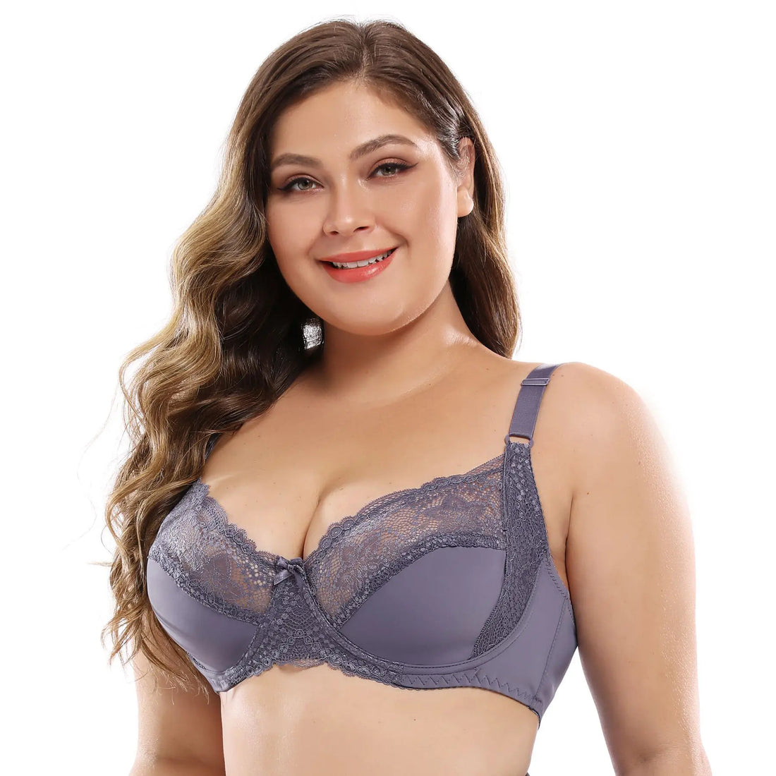 Plus Size Lace Bra for a Smaller Bust Look