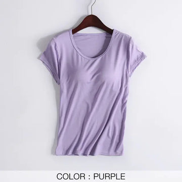 Women's Casual Korean Modal Short Sleeve T-Shirt
