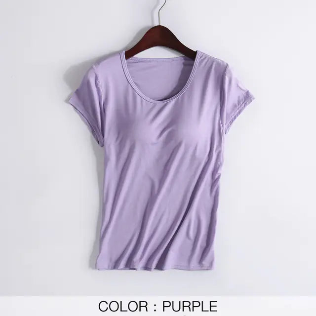 Women's Casual Korean Modal Short Sleeve T-Shirt