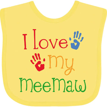 inktastic I Love My MeeMaw Baby Bib Banana 18dc4