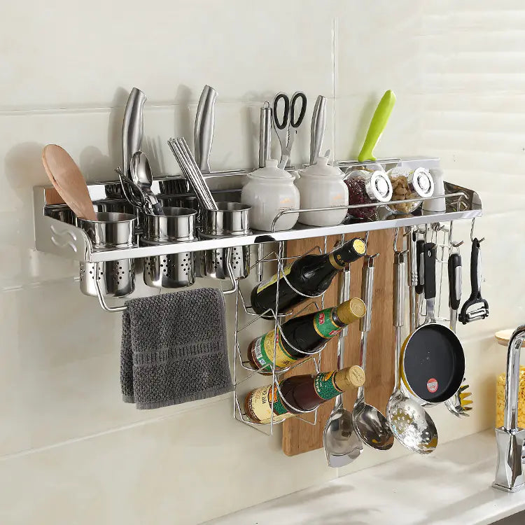 Stainless Steel Kitchen Utensil Storage Rack