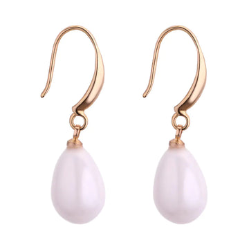 Elegant Pearl Drop Earrings and Bohemian Hoop Earrings