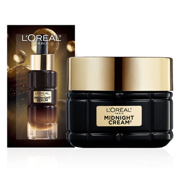 LOreal Paris Age Perfect Anti-Aging Midnight Cream Reduce Wrinkles & Firm 1.7oz + Serum Sample
