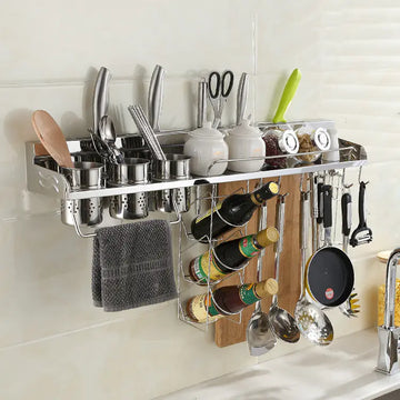 Stainless Steel Kitchen Utensil Storage Rack