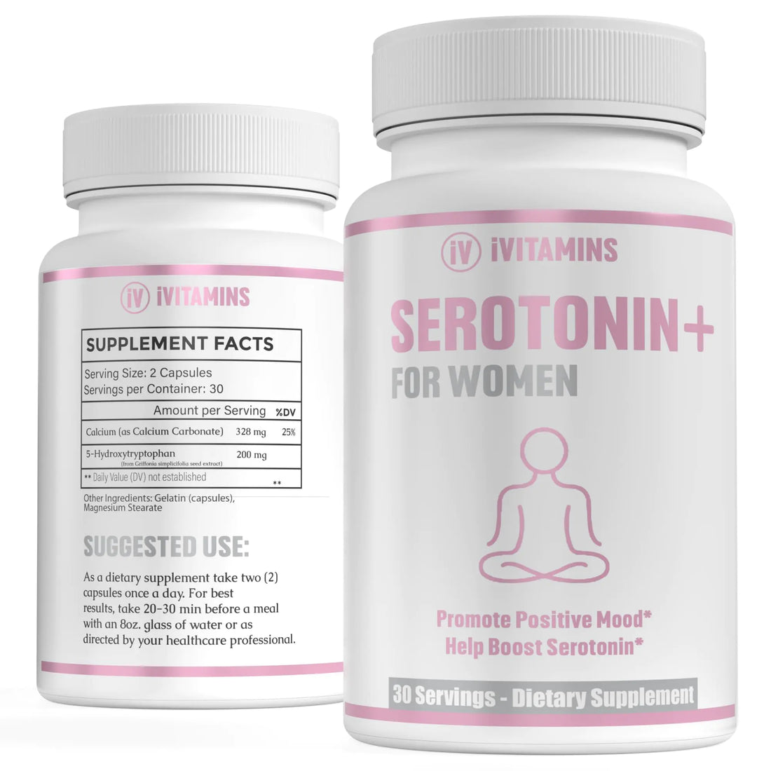 Serotonin Supplements for Women - Supports Healthy Serotonin Levels Improves Mood & More - Serotonin Supplement - Mood Support Supplement - Mood Support Supplements Women - 5 HTP - 1 fl oz