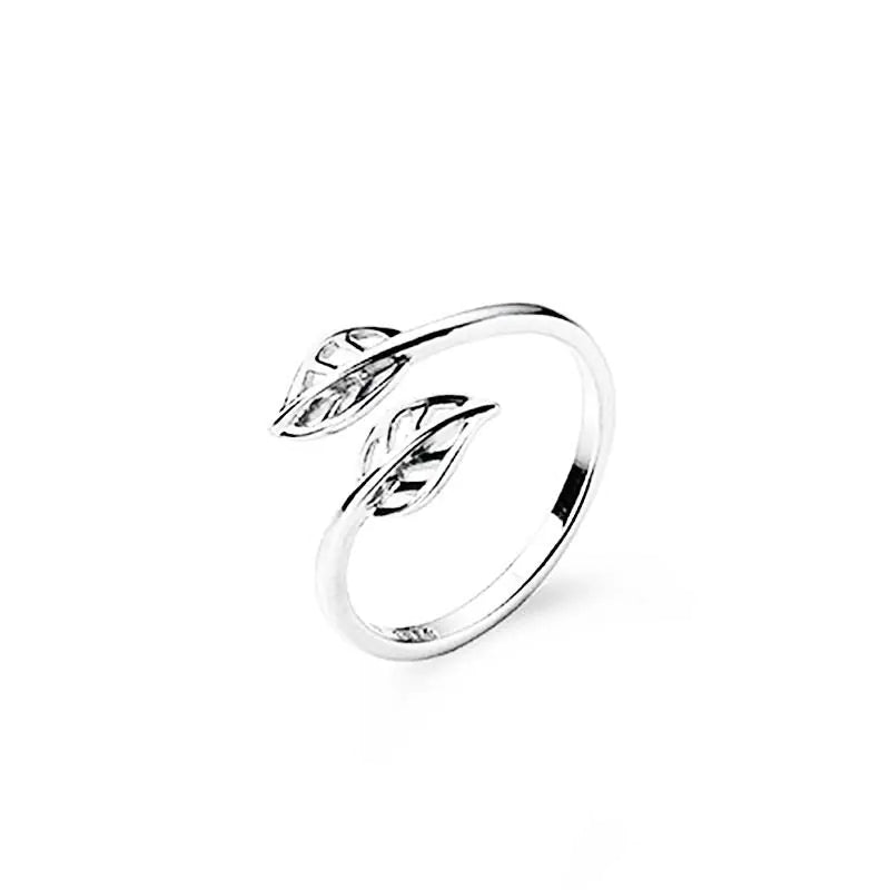 Maple Leaf Open Ring - Leaf Design Ring