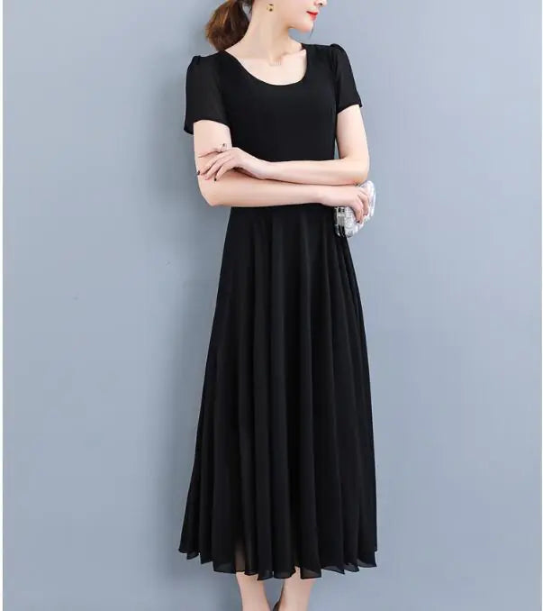 Plus Size Chiffon Dress for Curvy Women