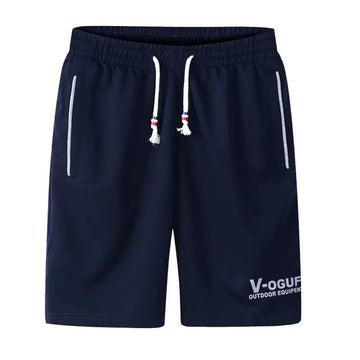 Japanese Retro 5-Point Solid Color Terry Shorts for Men