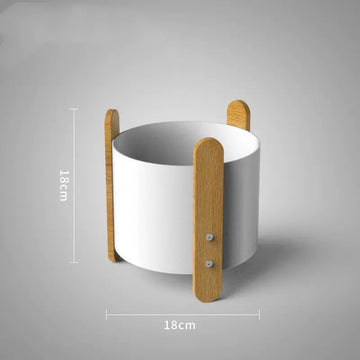 Nordic Iron Planter with Creative Minimalist Design