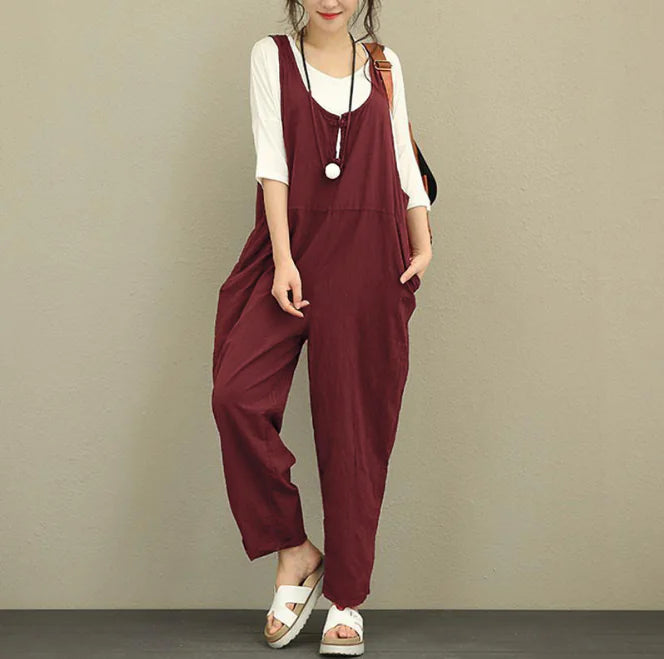 Korean Plus Size Loose Casual Overalls Pants
