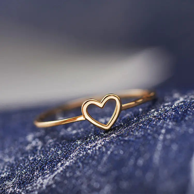Heart-Shaped Ring, Love Ring, Elegant Jewelry Piece