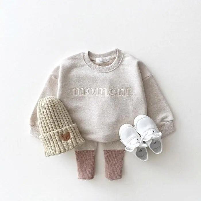 Embroidered Cotton Sweatshirt Pullover for Kids
