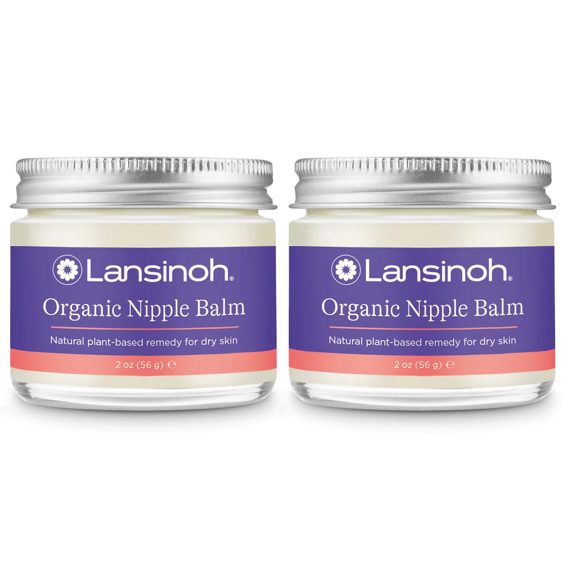 Lansinoh Organic Nipple Butter Nipple Cream Safe for Breastfeeding Baby Postpartum Essentials for Mom 2 Pack 4 Ounces Total
