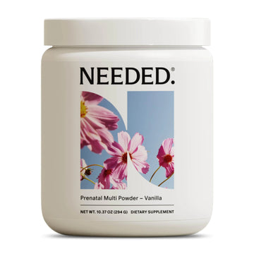 Needed. Vanilla Multivitamin Powder with Choline for Prenatal Pregnancy Breastfeeding Postpartum | Expertly-Formulated & Third-Party Tested | 30-Day Supply