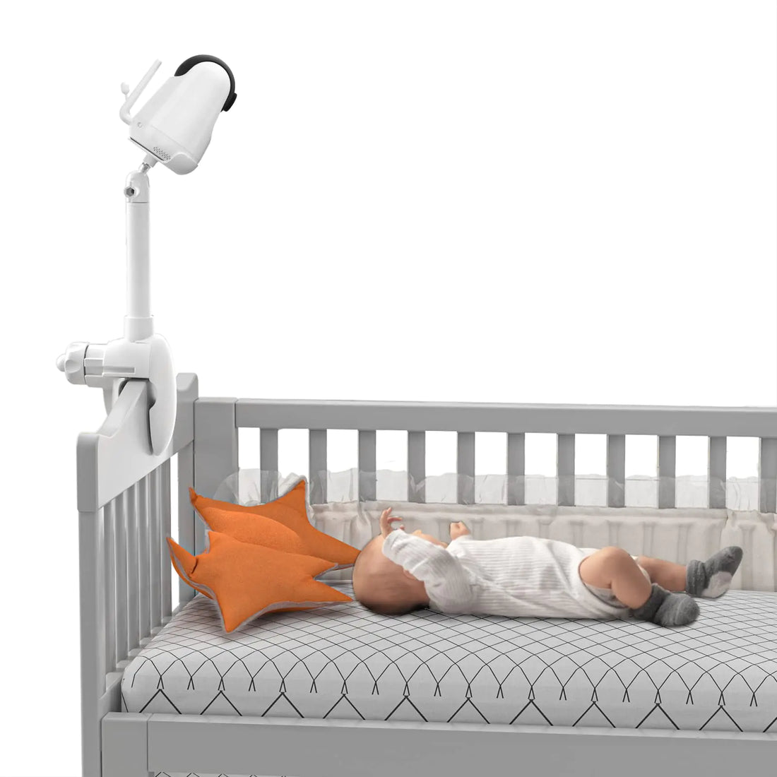 OkeMeeo Baby Monitor Mount for VAVA Baby Monitor 720P Vtech VM919HD and Hipp Baby Monitor Flexible Universal Baby Camera Mount for Crib Nursery